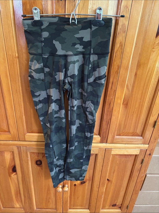 lululemon athletica Pants - Lululemon Fast and Free High-Rise Leggings – Incognito Camo Gator Green
